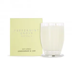 Peppermint Grove Lemongrass & Lime Large Soy Candles 370g by James Lane, a Candles for sale on Style Sourcebook