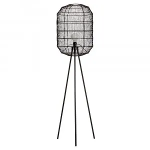 Pera Rattan Floor Lamp by James Lane, a Lighting for sale on Style Sourcebook