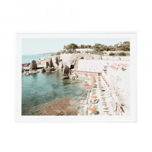 Italian Retreat White Framed Print - 114cm x 85cm by James Lane, a Prints for sale on Style Sourcebook