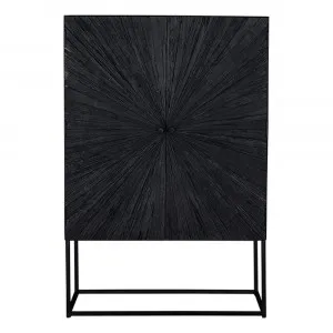 Cosmo Bar Cabinet Reclaimed Wood - Black by James Lane, a Wine Racks for sale on Style Sourcebook