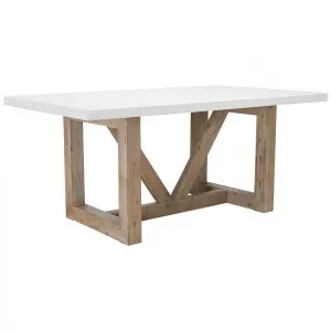 Nova Faux White Marble Dining Table by James Lane, a Dining Tables for sale on Style Sourcebook