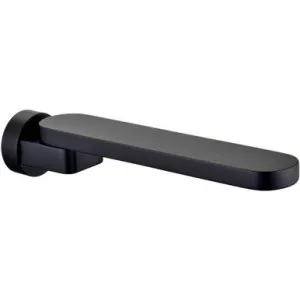 Raven Bath Wall Swivel Spout 220mm Black | Made From Brass In Matte Black By Raymor by Raymor, a Bathroom Taps & Mixers for sale on Style Sourcebook