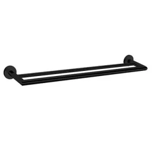 Boston II Double Towel Rail 850mm Black | Made From Brass In Matte Black By Raymor by Raymor, a Towel Rails for sale on Style Sourcebook