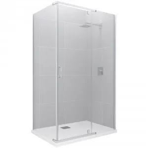 Trinidad Shower Screen (Only) 1140mm X 840mm Chrome | Made From Glass In Chrome Finish By Raymor by Raymor, a Shower Screens & Enclosures for sale on Style Sourcebook