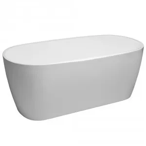 Alpha Curved Freestanding Bath 1700mm | Made From Acrylic In White By Raymor by Raymor, a Bathtubs for sale on Style Sourcebook