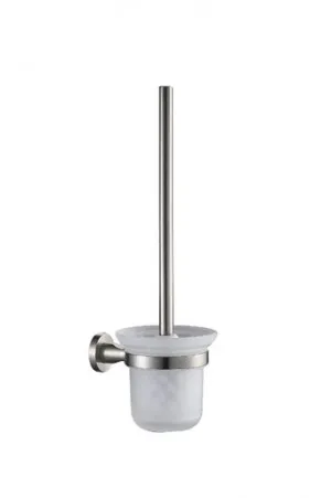 Projix Toilet Brush & Holder | Made From Stainless Steel/Glass/Zinc In Brushed Nickel By Raymor by Raymor, a Toilet Brushes & Sets for sale on Style Sourcebook