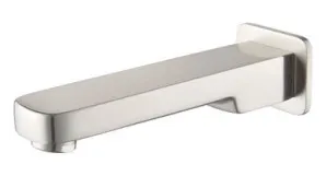 Sigma Bath Or Basin Wall Spout 160mm | Made From Brass In Brushed Nickel By Raymor by Raymor, a Bathroom Taps & Mixers for sale on Style Sourcebook