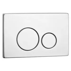 Byron Button & Panel Kit Dual Flush With Round Button | Made From Stainless Steel By Raymor by Raymor, a Toilets & Bidets for sale on Style Sourcebook