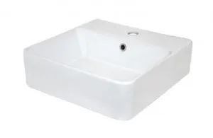 Edge II Counter Top Basin With Overflow 400mm X 400mm 1Th | Made From Vitreous China In White By Raymor by Raymor, a Basins for sale on Style Sourcebook