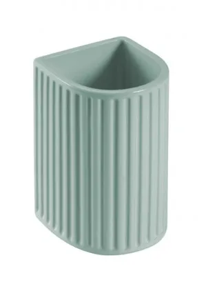 Mosman Tumbler Arch Ribbed | Made From Ceramic In Green By Raymor by Raymor, a Soap Dishes & Dispensers for sale on Style Sourcebook