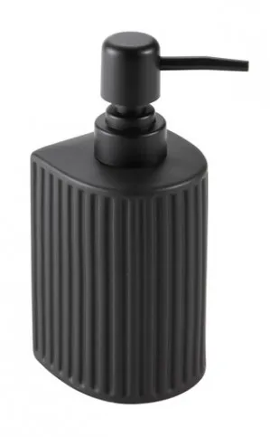Mosman Soap Dispenser | Made From Ceramic In Black By Raymor by Raymor, a Soap Dishes & Dispensers for sale on Style Sourcebook