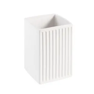 Mosman Tumbler Square | Made From Ceramic In White By Raymor by Raymor, a Soap Dishes & Dispensers for sale on Style Sourcebook