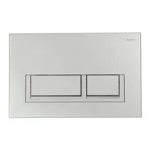 Wall Dual Flush Button Square Matte | Made From ABS In Silver By Raymor by Raymor, a Toilets & Bidets for sale on Style Sourcebook