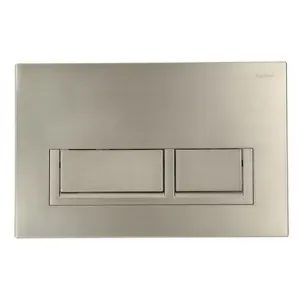 Wall Dual Flush Plate/Button Square | Made From ABS In Brushed Nickel By Raymor by Raymor, a Toilets & Bidets for sale on Style Sourcebook