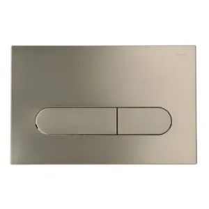 Wall Dual Flush Plate/Button Oval | Made From ABS In Brushed Nickel By Raymor by Raymor, a Toilets & Bidets for sale on Style Sourcebook