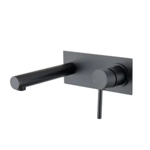 Projix Mk2 Wall Pin Lever Basin/Bath Mixer 160mm Spout 4Star | Made From Zinc/Alloy/Brass In Black By Raymor by Raymor, a Bathroom Taps & Mixers for sale on Style Sourcebook