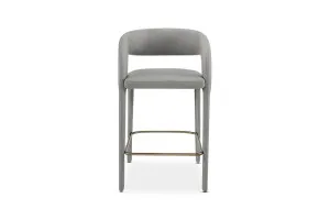 Helena Wing-Back Bar Stool, Grey Upholstery, by Lounge Lovers by Lounge Lovers, a Bar Stools for sale on Style Sourcebook