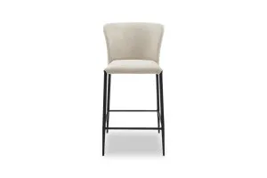 Selene Modern Bar Stool, Beige Upholstery, by Lounge Lovers by Lounge Lovers, a Bar Stools for sale on Style Sourcebook