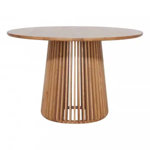 Pila Round Dining Table 120cm in American Oak by OzDesignFurniture, a Dining Tables for sale on Style Sourcebook