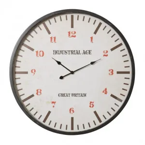 Station Wall Clock Black - 90cm x 6cm by James Lane, a Clocks for sale on Style Sourcebook