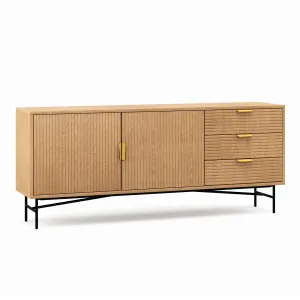 Kina Ripple Sideboard Buffet, Natural Oak by L3 Home, a Sideboards, Buffets & Trolleys for sale on Style Sourcebook