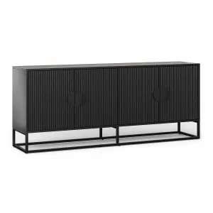 Braxton Ripple Sideboard Buffet, Black Oak by L3 Home, a Sideboards, Buffets & Trolleys for sale on Style Sourcebook