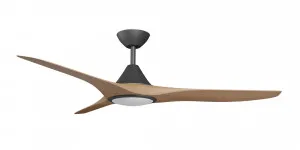 Calibo Smart CloudFan 48"(1220mm) ABS DC Ceiling Cloud Fan with 20W CCT LED Light and Remote Black & Teak by Calibo, a Ceiling Fans for sale on Style Sourcebook