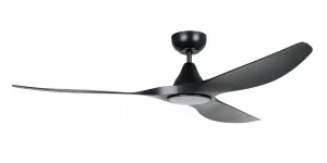 Eglo Surf 60" ABS DC Ceiling Fan with 20W CCT LED Light Black by Eglo, a Ceiling Fans for sale on Style Sourcebook