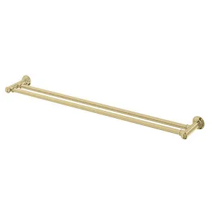 Phoenix Cromford Double Towel Rail 800mm Brushed Gold by PHOENIX, a Towel Rails for sale on Style Sourcebook