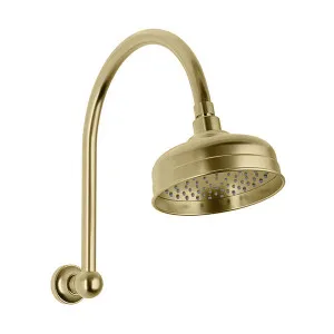 Phoenix Cromford Shower Arm and Rose Brushed Gold by PHOENIX, a Shower Heads & Mixers for sale on Style Sourcebook