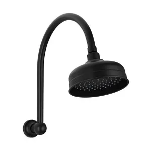Phoenix Cromford Shower Arm and Rose Matte Black by PHOENIX, a Shower Heads & Mixers for sale on Style Sourcebook