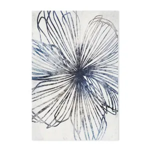 Blue Striped Floral , By Dear Musketeer Studio by Gioia Wall Art, a Prints for sale on Style Sourcebook