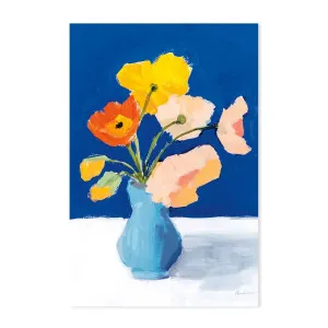 Poppies on Blue , By Pamela Munger by Gioia Wall Art, a Prints for sale on Style Sourcebook