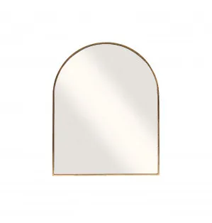 Archie Gold Arch Wall Mirror 100cm x 80cm by Luxe Mirrors, a Mirrors for sale on Style Sourcebook