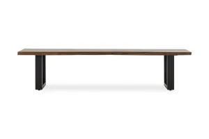 Dakota U 200cm Bench, Solid Acacia Wood, Walnut, by Lounge Lovers by Lounge Lovers, a Chairs for sale on Style Sourcebook