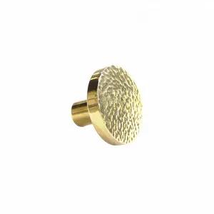 Havana Round Cabinetry Knob  - Brushed Brass by ABI Interiors Pty Ltd, a Cabinet Hardware for sale on Style Sourcebook