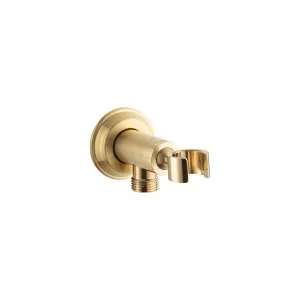 Kingsley Hand Shower Holder & BP - Brushed Brass by ABI Interiors Pty Ltd, a Showers for sale on Style Sourcebook