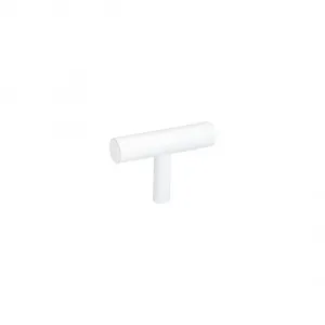 Tezra Cabinetry T Pull 50mm - White by ABI Interiors Pty Ltd, a Cabinet Hardware for sale on Style Sourcebook