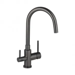 Elysian Commercial 3-Way Filter Tap - Brushed Gunmetal by ABI Interiors Pty Ltd, a Kitchen Taps & Mixers for sale on Style Sourcebook