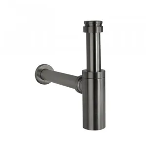 Marli Bottle Trap Round - Brushed Gunmetal by ABI Interiors Pty Ltd, a Traps & Wastes for sale on Style Sourcebook