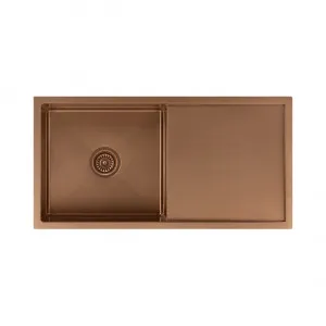 Jai Single Kitchen Sink 880mm • Brushed Copper by ABI Interiors Pty Ltd, a Kitchen Sinks for sale on Style Sourcebook