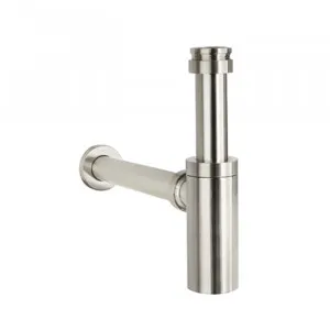 Marli Bottle Trap Round - Brushed Nickel by ABI Interiors Pty Ltd, a Traps & Wastes for sale on Style Sourcebook