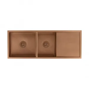 Ontario Double Kitchen Sink - Brushed Copper by ABI Interiors Pty Ltd, a Kitchen Sinks for sale on Style Sourcebook