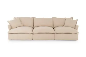 Toorak Coastal 4 Seat Sofa, Beige, by Lounge Lovers by Lounge Lovers, a Sofas for sale on Style Sourcebook