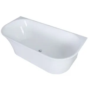 Aloha Freestanding Back to Wall Bath - White Gloss by Cob & Pen, a Bathtubs for sale on Style Sourcebook