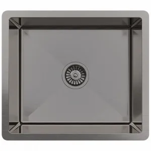 Buildmat Brushed  Gunmetal Penny 510x450 Single Bowl Sink by Buildmat, a Kitchen Sinks for sale on Style Sourcebook