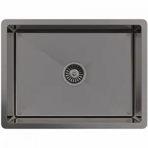 Buildmat Brushed Gunmetal Willow 600x450 Medium Single Bowl Sink by Buildmat, a Kitchen Sinks for sale on Style Sourcebook