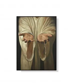 Hands of Jesus Wall Art Canvas 3 sizes available 70cm x 50cm by Luxe Mirrors, a Artwork & Wall Decor for sale on Style Sourcebook