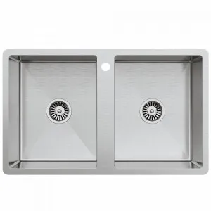 Buildmat Jack 820x500 Double Bowl Tap Landing Sink by Buildmat, a Kitchen Sinks for sale on Style Sourcebook