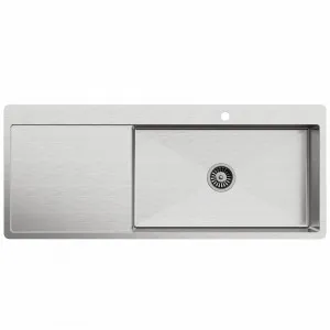 Buildmat Jayden  1200x500 Single Bowl Tap Landing with Left Drain Board Sink by Buildmat, a Kitchen Sinks for sale on Style Sourcebook